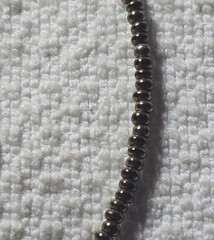 VTG Silpada Sterling 925 Retired Gold Brass Brown Memory Wire Beaded Choker