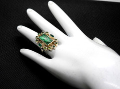 Nicky Butler Ring 925 Sterling Silver Green Rutilated Quartz Peridot Designer
