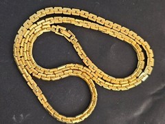 MONET 2 pc heavy 15″ chain and 2 1/2″ by 1 1/2″ shinny pin Statement pieces