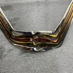 Vintage Torque Collar Necklace Multi Tone Metal Wire Choker Egyptian Revival 14”