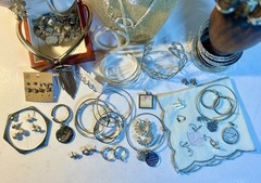 Grandma’s VTG to Mod Estate Silver-tone Jewelry Lot 100+ Pieces, Some Signed/NWT