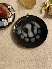 Vintage Cloisonne Butterfly Jewelry 7pc Pendants Earrings Elephant Peacock Cuff
