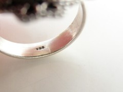 Vintage Sterling Silver 925 Rutilated Quartz Large Ring Size 6