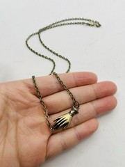 Vintage Style Victorian Elegant Ladies Cottagecore Dainty Hand 18 in Necklace