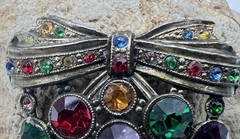 Art Deco Fruit Salad Brooch – C Clasp – no missing stones!