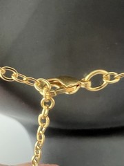 NWT Maramar Fashion Necklace 20in Adjustable 24K Gold Plated Chain & 3 Charm