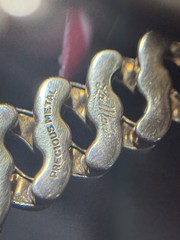 Vintage LaMode Heart Precious Metal Bracelet Possibly Gold Filled