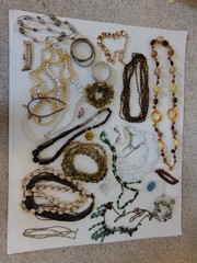 Vintage Costume Jewelry Lot Of 30 Items Unique Pieces Wearable
