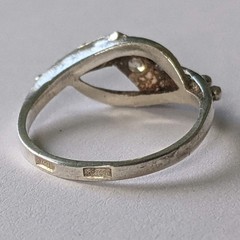 Vintage Soviet USSR ring sterling silver 925 ⭐ Size 7 Weight 2.46 g.