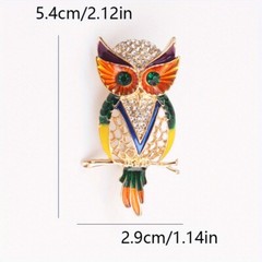 Personality Creative Cartoon Dripping Oil Owl Enamel Brooch Accessories