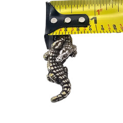 Vintage Sterling Silver Alligator Brooch Pin 925 Crocodile Figural d’Argent