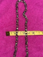 Vtg Y2K Juicy Couture Clear Crystal Crown Heart Pave Chunky Toggle Necklace 20”