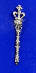 Vintage Norfolk, VA Historic Mace Brooch Pin 3-1/8″and 16 Page Booklet