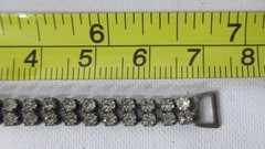 Retro Modern Art Deco Rhinestone Necklace Bracelet Earrings Set MCM c. Late 70s