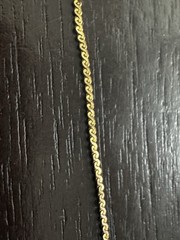 Vintage 12K Gold Filled Twisted Prince of Wales Chain Necklace 16.5″ 1mm 1.1g