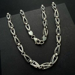 Vintage 925 Sterling Silver Heavy Men’s Chain Necklace 58g (2.05 oz) 26 in (66