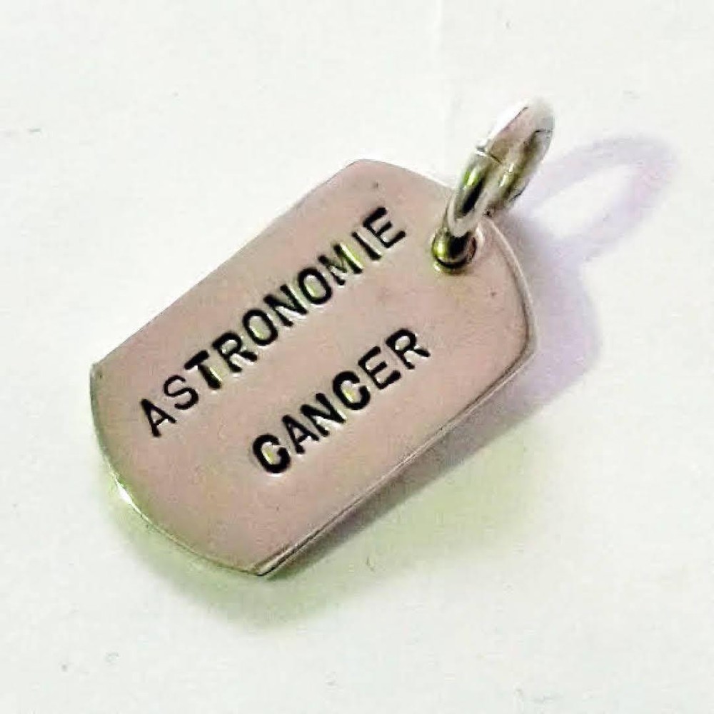 Silver Constellation Pendant Top Cancer Vintage Unisex Not specified