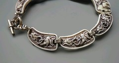 Vintage Bib or Collar Style Necklace and matches Earrings