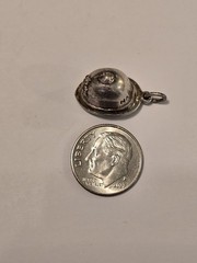 Nassau Bahamas Police Hat Charm Pendant Sterling Silver 925