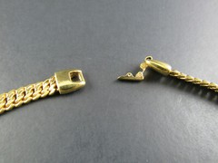VINTAGE NAPIER 18″ GOLD TONE CHAIN ROPE NECKLACE (D15)