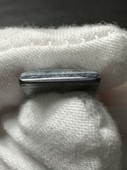 VINTAGE INTAGLIO WARRIOR ON METALLIC BLACK (HEMATITE?) LOOSE RECTANGLE N338