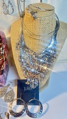 HUGE VTG to Mod Estate Silver-tone Jewelry Lot 110+ Pieces, Some Signed/NWT
