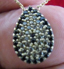 EHI 15″ STERLING SILVER GOLD WASH CHAIN NECKLACE W TEARDROP PENDANT X