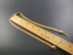 VINTAGE NAPIER 18″ GOLD TONE CHAIN ROPE NECKLACE (D15)
