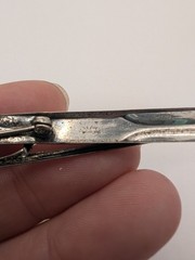 Vintage Beau Sterling Ski & Pole Pin Brooch Skier Gift Winter Sports Beaucraft
