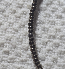 VTG Silpada Sterling 925 Retired Gold Brass Brown Memory Wire Beaded Choker