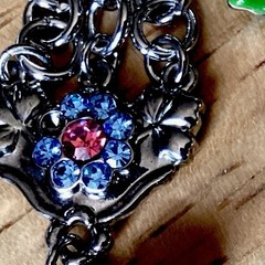 RARE Kirk’s Folly Silver Tone Watch/bracelet Dangles Fairies Tea Pots Tea Cups