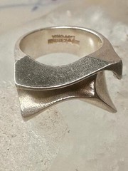 Bjorn Weckstrom ring size 5.50 band sterling silver women circa 1970’s