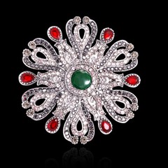 Women Vintage Enamel Flower Brooch Women Men Gorgeous Jewelry Gift Accessories