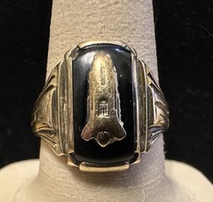 1941 Vintage 10K Gold Class Ring 4.8Grams – Unique Lighthouse Tower Motif