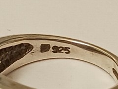 Vintage 925 Sterling Channel Set Amethyst Ring, Sz 5.5-6