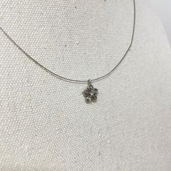 Lady Remington Daisy Necklace Silver-Tone Flower Dainty Soft Girl Feminine VTG