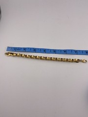 BRONZE MILOR ITALY Signed 7 – 7 1/2 Inch Art Deco Style Bracelet