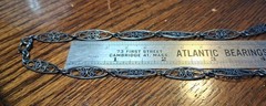 Antique Victorian 800 Silver Filigree Chain 31-32″ Missing Bead See Pics/Descrip