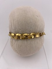 BRONZE MILOR ITALY Signed 7 – 7 1/2 Inch Art Deco Style Bracelet