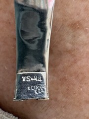 Mexican Sterling Silver Taxco 7 1/2 Inche Bracelet With Genuine Malachite Inlay.