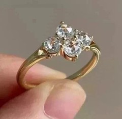 2Ct Round Cut Lab Created Diamond Wedding Women’s Ring 14k Yellow Gold Plated