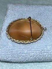 14K Gold Cameo Brooch Pendant 10 Grams 14K Gold Cameo Brooch Pendant Vintage