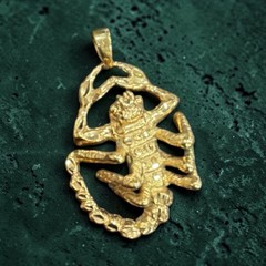 Gold Filled Large Scorpion Pendant