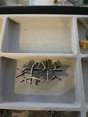 STUDIO ELSE & PAUL Sterling Silver Vintage Norway Modernist Pin Brooch