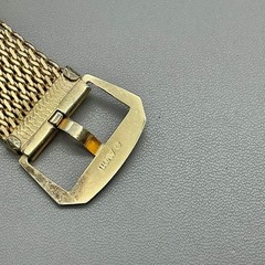 Avon Bracelet Women Gold Tone Vintage Mesh Buckle Belt Style Adjustable 8.5 Inch