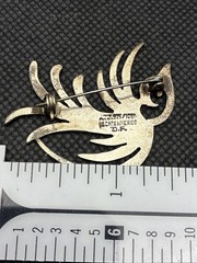 VINTAGE MODERNIST ARJ HECHO EN MEXICO D.F. 925/1000 STERLING SILVER BIRD PIN