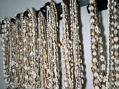 60 VTG-Now Seashell Lei LOT Kukui Nut cowrie shell Necklaces Wedding Luau Party