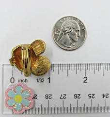 Unique Vintage Cartoon Mouse Ring Brushed Gold Tone Rhinestone Eyes Size 5