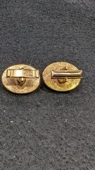 Vintage Yellow Cufflinks Gold Tone Men’s Jewelry