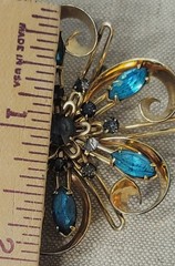 VTG MCM JMS 1/20 12kt GF Floral Design Pendant 2″ Signed